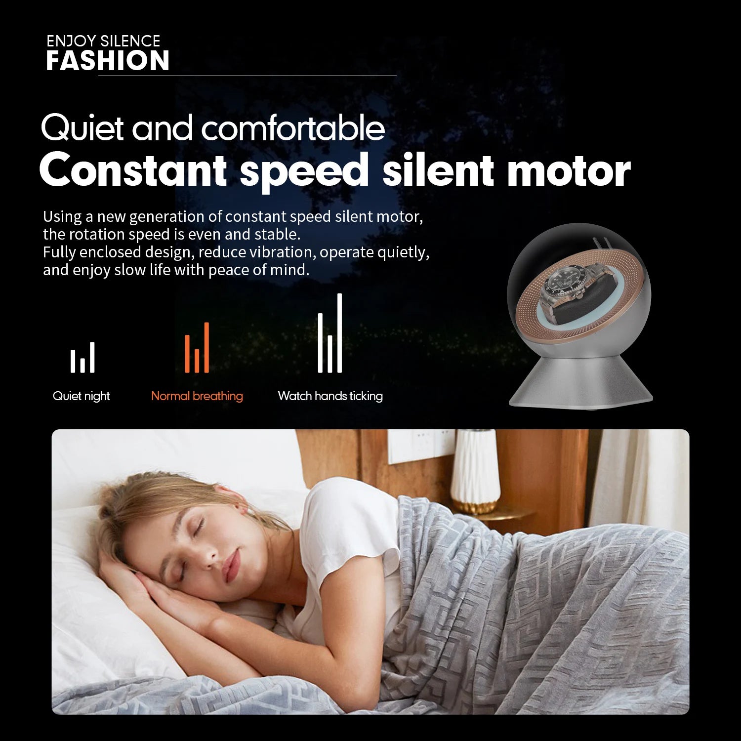 Automatic Watch Winder Silent Intelligent One-Button Operation Original Design