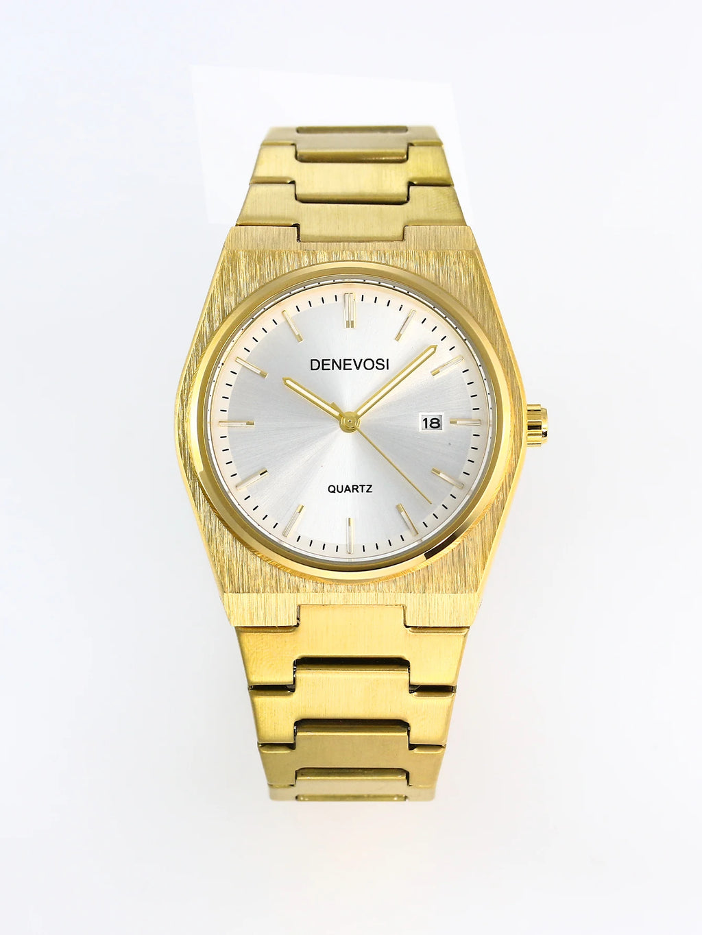 Men's 36mm Waterproof Quartz Business Watch - Gold & Silver