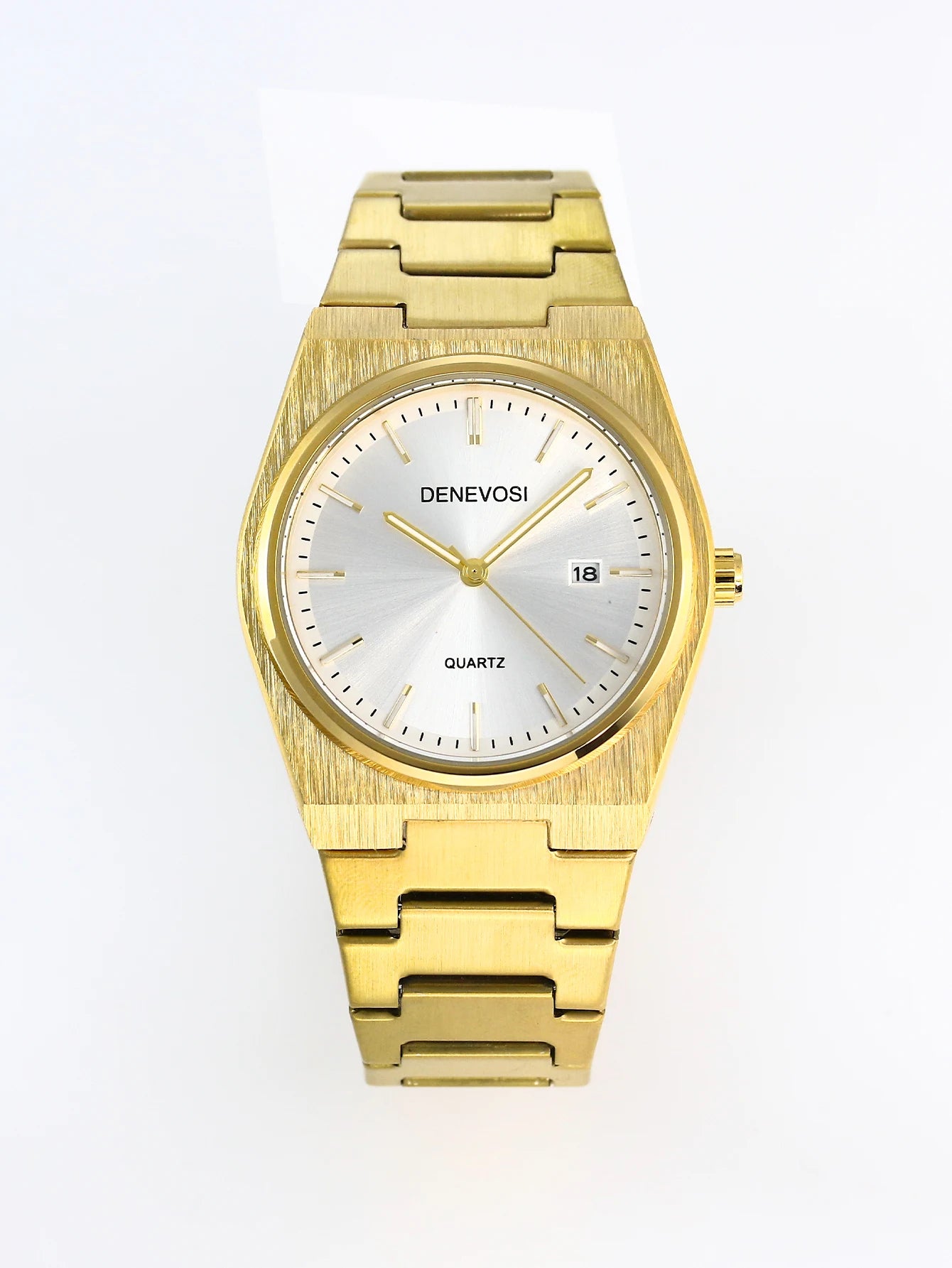 Men's 36mm Waterproof Quartz Business Watch - Gold & Silver