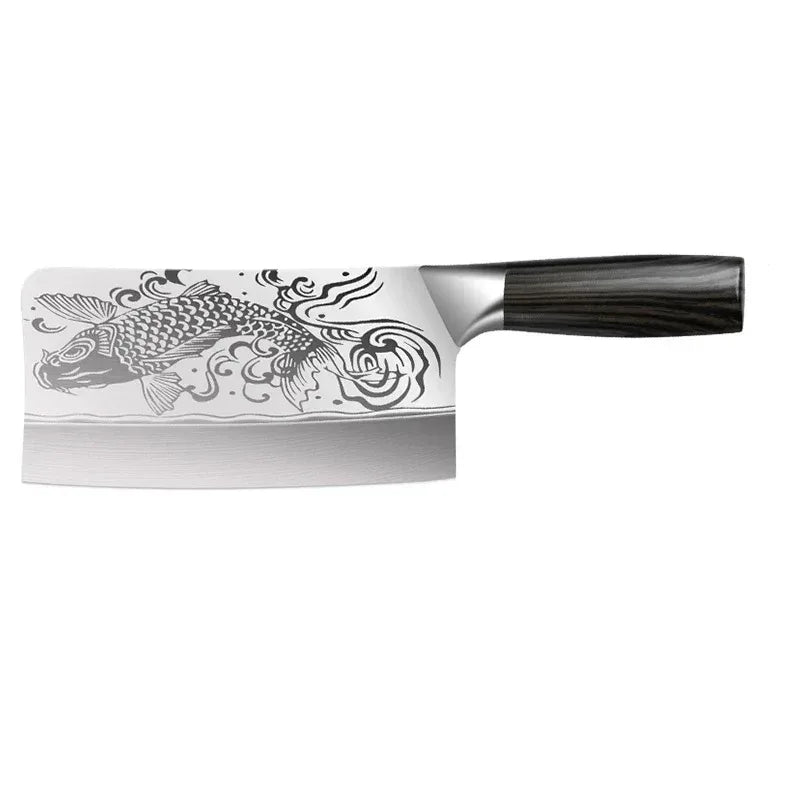 PLYS Stainless Steel Chef Specialized Knives,Kitchen Knife Set, Household Sharp Slicing Meat Chopper Boning Knife