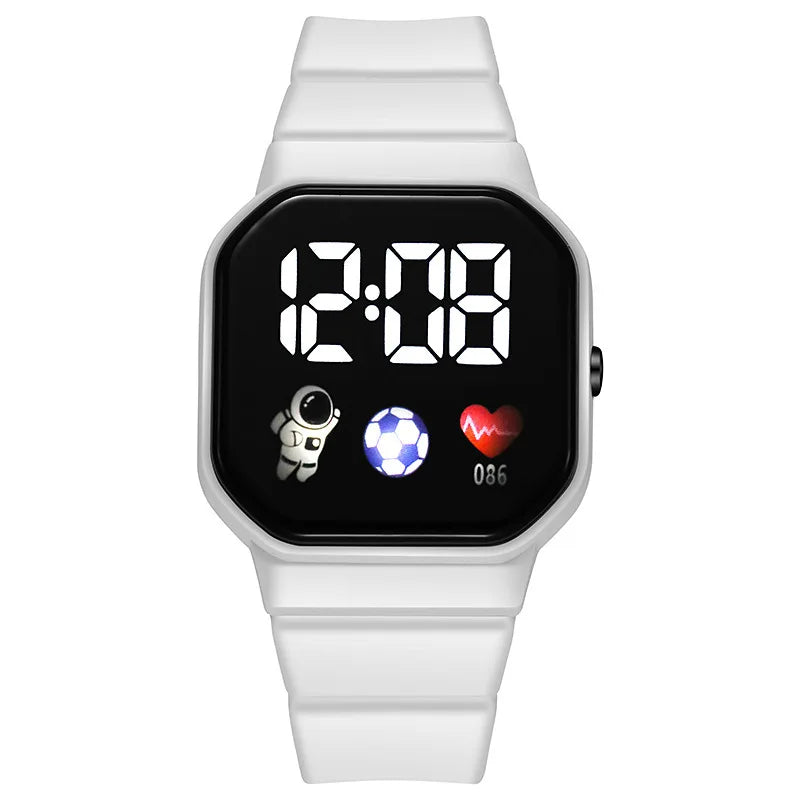 2025 LED Digital Watch For Kids Boys Sports Waterproof Watches Girls Silicone Digital Watch Casual Childrens Electronic Reloj