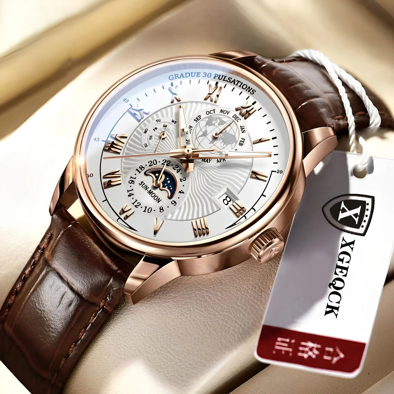 Waterproof Luminous Calendar Men's Watch, Student Quartz Wrist Watch