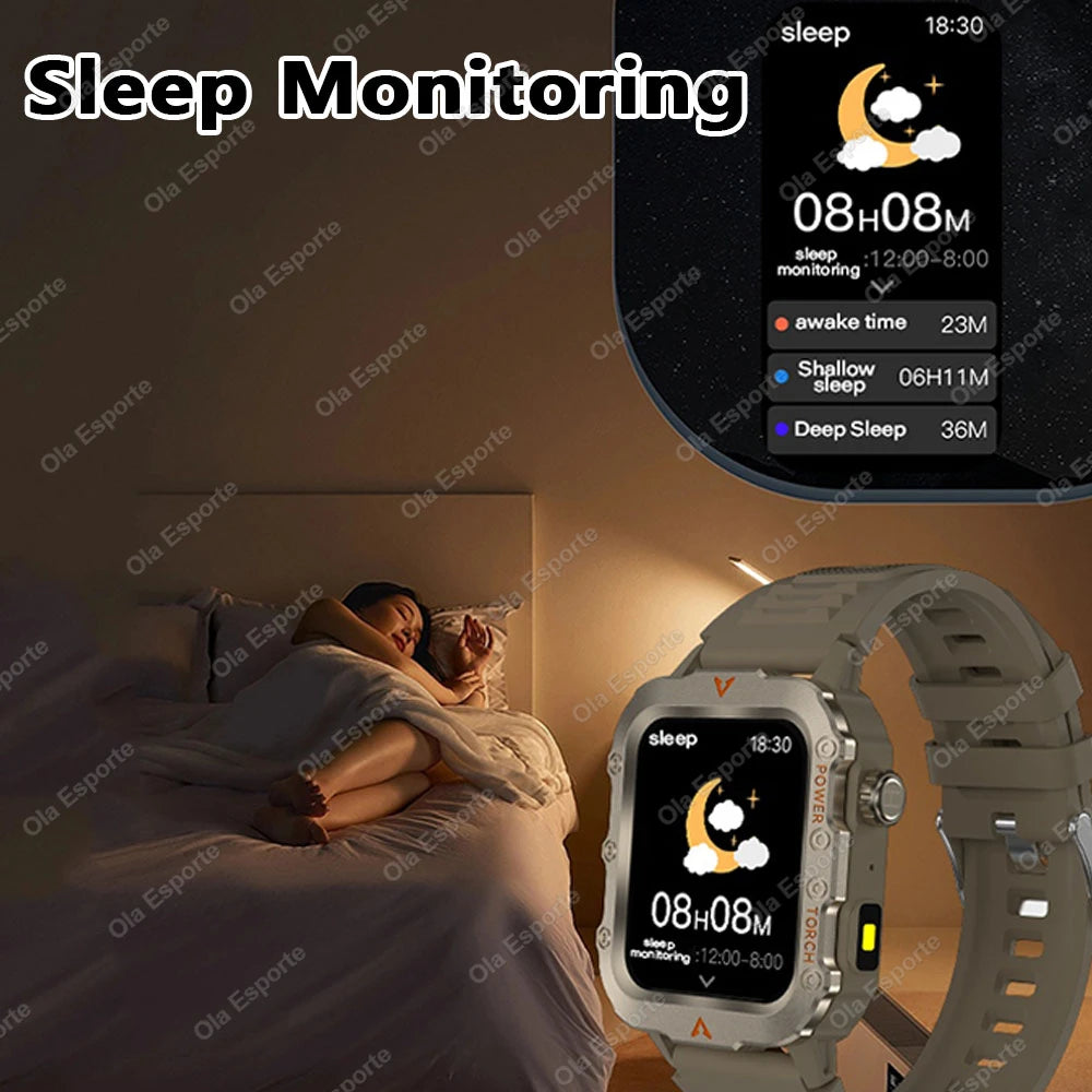 Outdoor Sport Smart Watch with Led Lighting Men Women Watches Fitness Track ECG+PGG Smart Watch