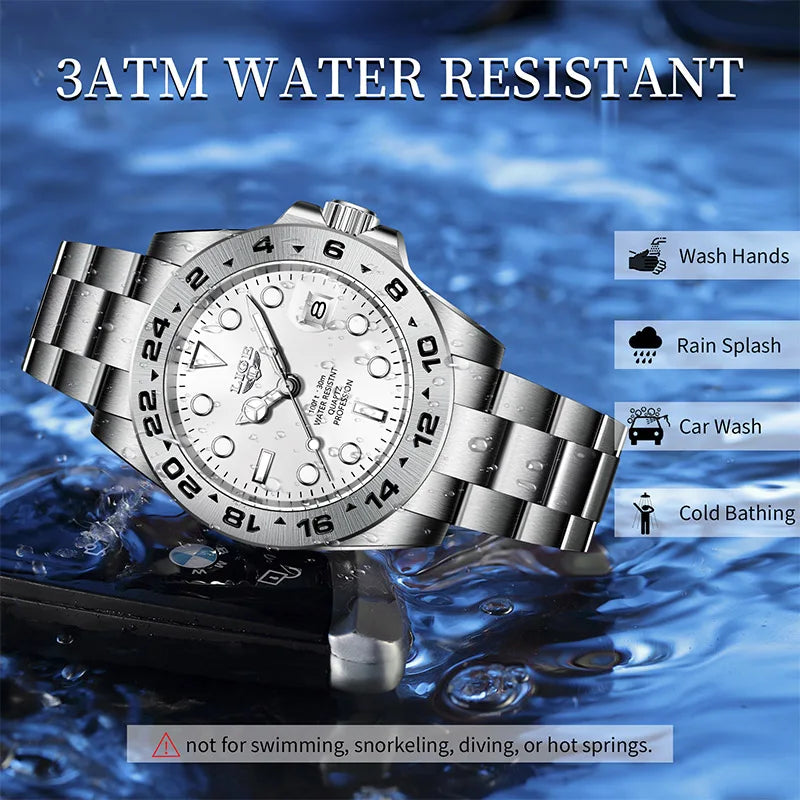 The Classic Executive - Luxury Stainless Steel Watch