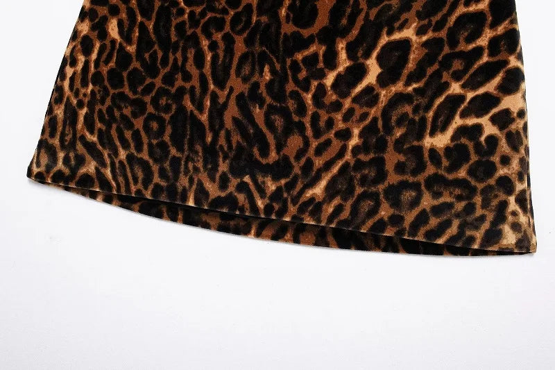 MUJER Leopard Print Blazer for Women Luxury Velvet Women's Blazers Suit Set Long Sleeve Office Blazer Woman Fashion Outerwears