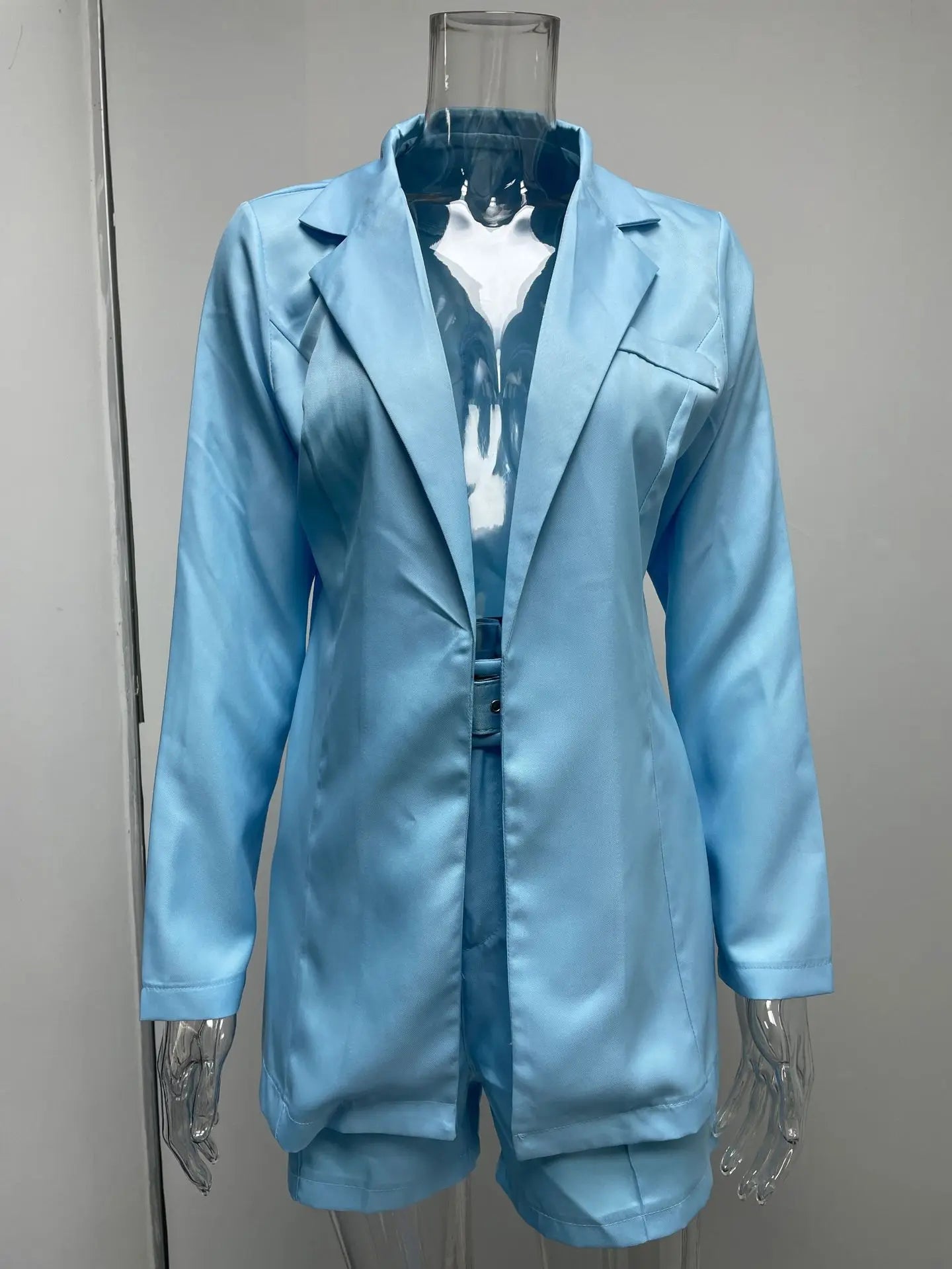 Suit Coat Women's Spring 2023 Women's Fashion Set Cross border Small Suit Belt in Europe and America