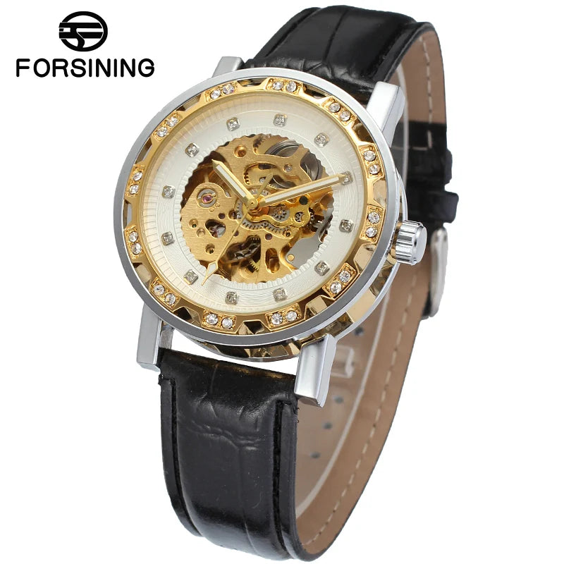 Tourbillon Skeleton Automatic Watch - Steel Band Mechanical