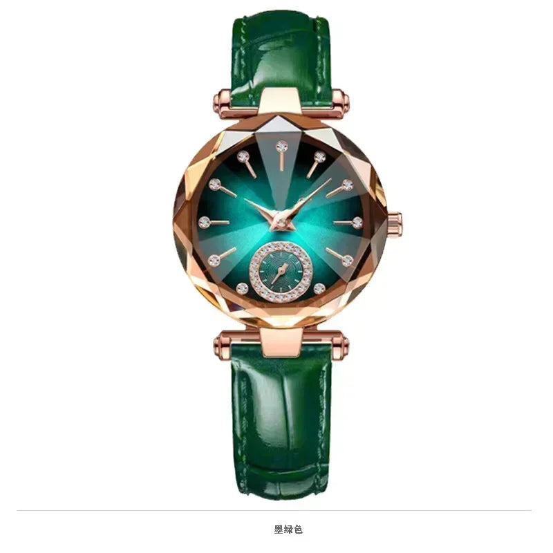 Luxury Woman Wristwatch Elegant Waterproof Stainless Steel Watch for Ladies Dress Diamond Quartz Women Watches Relogio Feminino