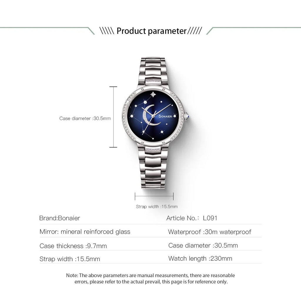2025 Women's Wristwatch Luxury Brand Watch for Women Elegant Bracelet Waterproof Fashion Quartz Ladies Watches Reloj Para Mujer