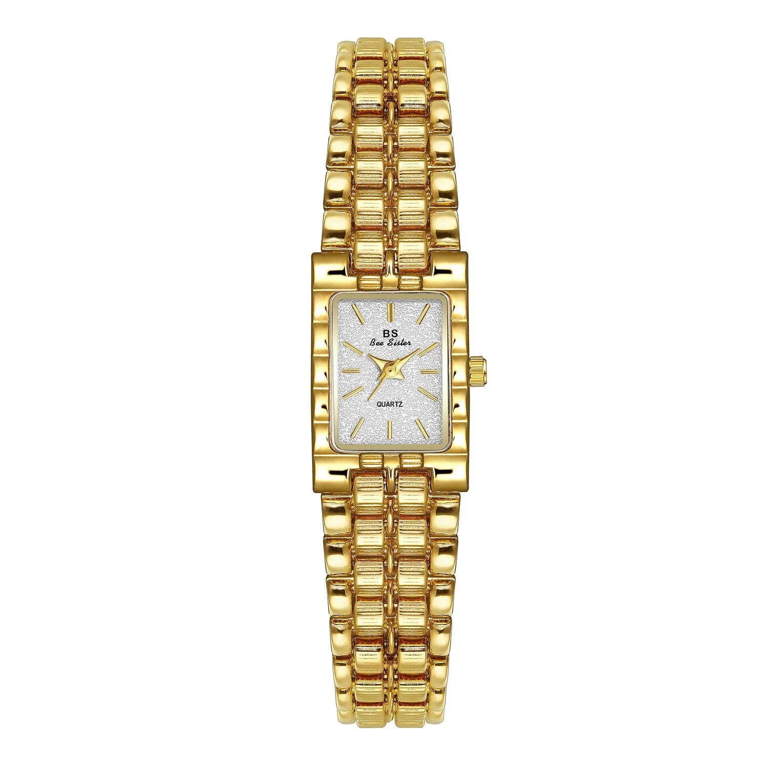 Luxury Ladies' Watch Retro Elegant Gold Silver Small Square Watch High Quality Watchchain Gift Watches For Women