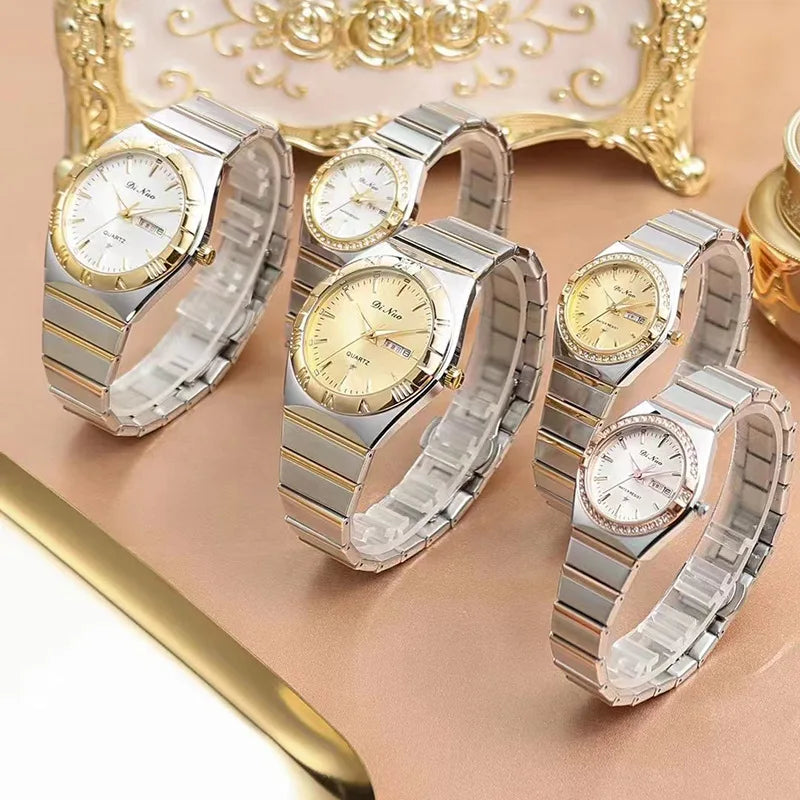 Fashion Ladies Wristwatch Luxury Waterproof Date Gold Watch For Women Dress Stainless Steel Quartz Women's Watches Reloj Mujer