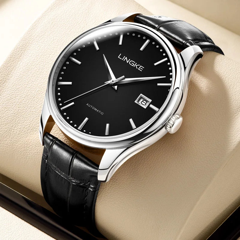 Automatic mechanical watch for Man with NH35 movement from Japan ultra-thin series sapphire mirror with 42mm dial and 11mm thick