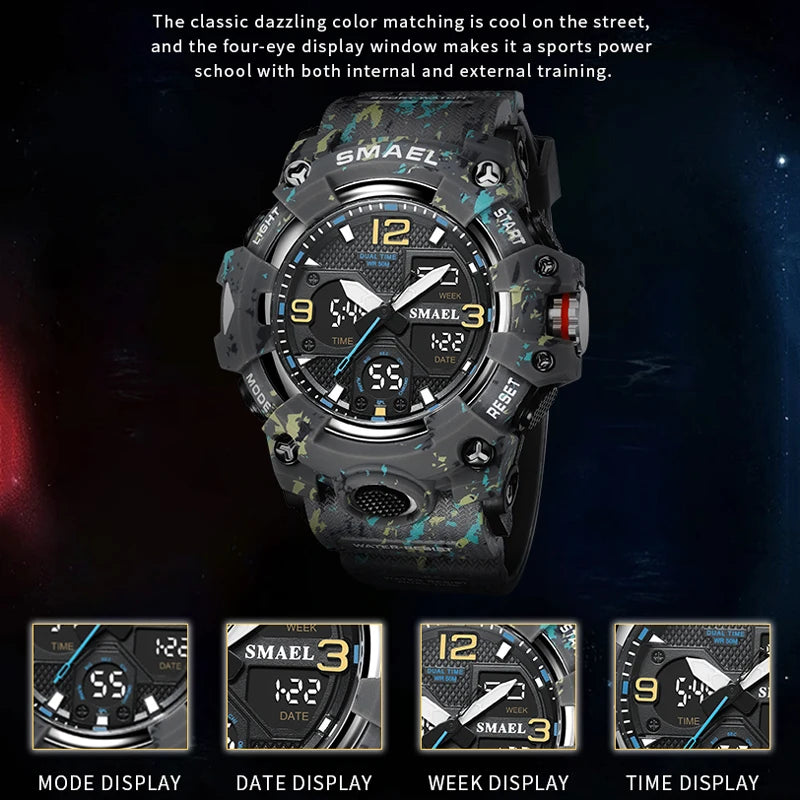 CommandForce Elite - Luxury Military Dual Display Quartz Watch
