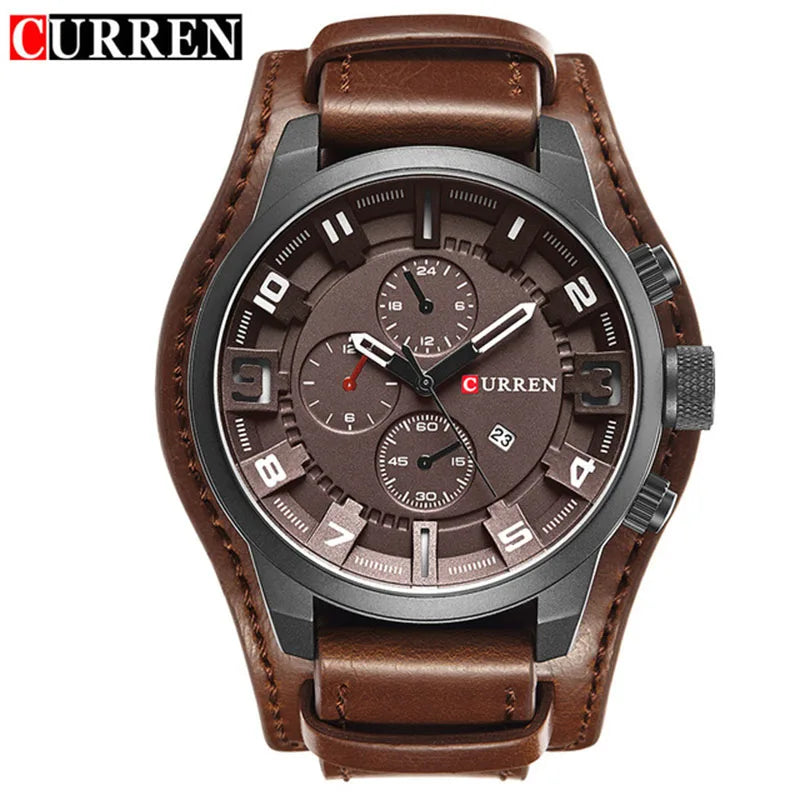 CURREN Men's Luxury Quartz Watch - Waterproof Business Casual Wristwatch