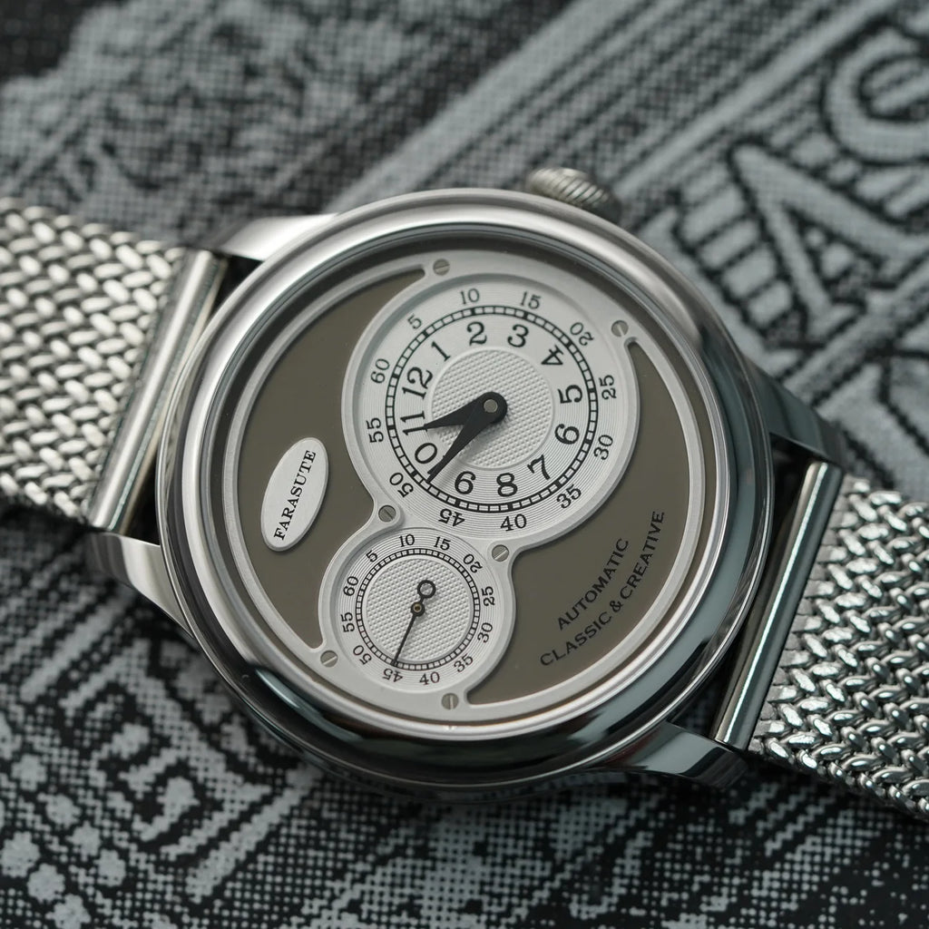 Premium 40mm Automatic Watch - Sapphire Crystal & Enamel Dial with Small Seconds