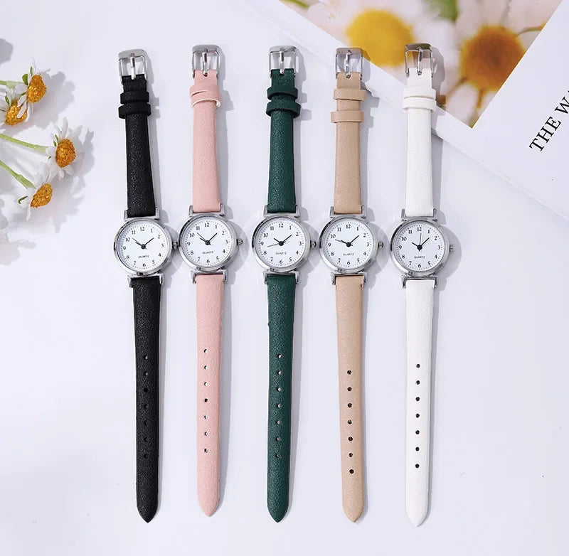 Brand Quartz Watchesfor Women Hight Quality Ladies Luxury Fashion Small Dial Casual Watch Leather Wristwatch Relojes Para Mujer