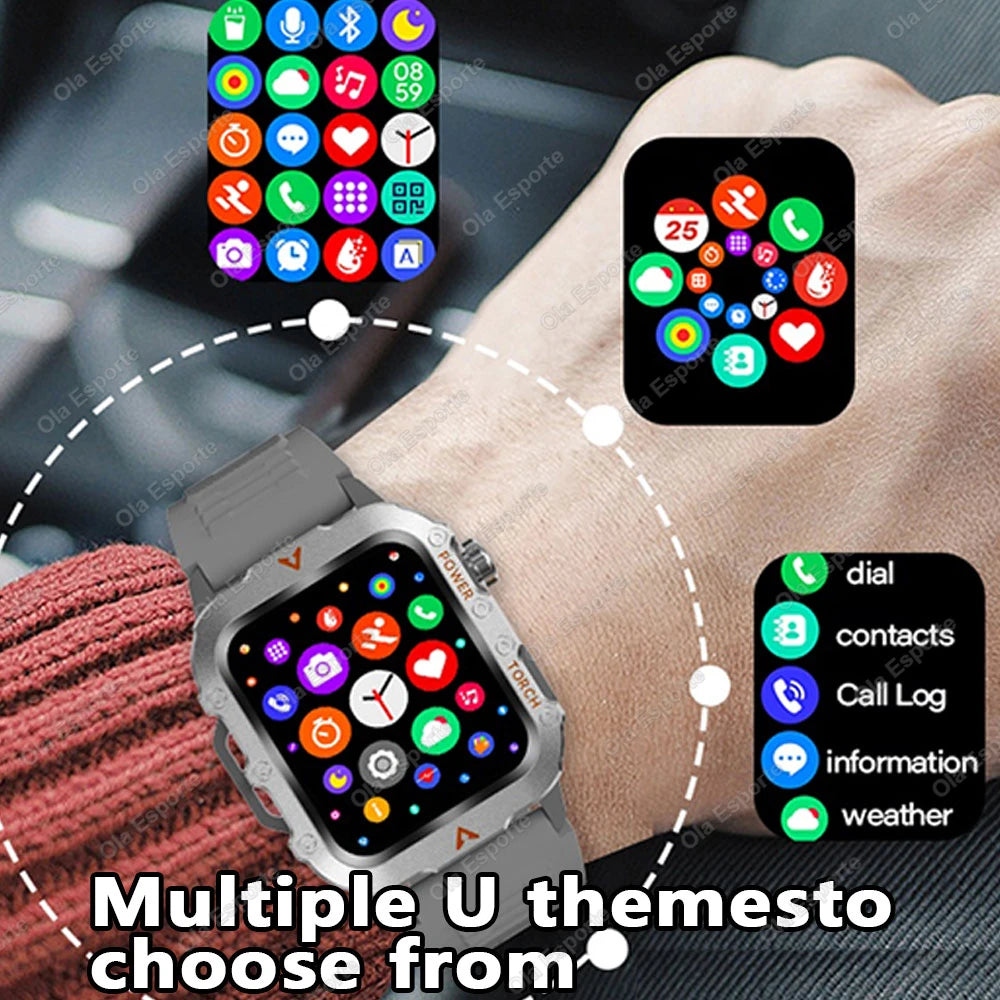 Outdoor Sport Smart Watch with Led Lighting Men Women Watches Fitness Track ECG+PGG Smart Watch