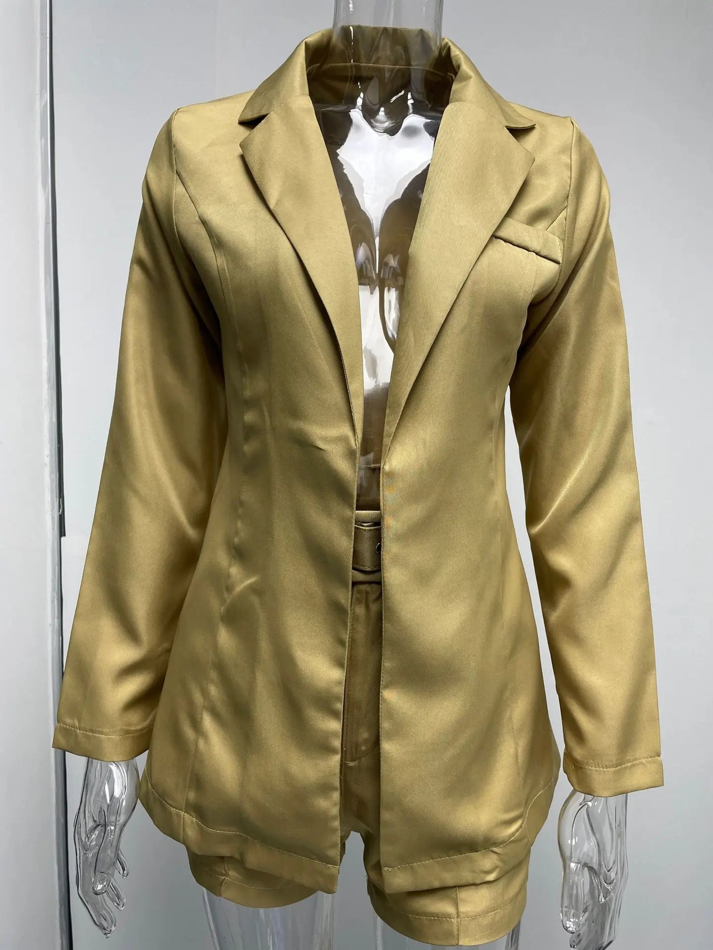Suit Coat Women's Spring 2023 Women's Fashion Set Cross border Small Suit Belt in Europe and America