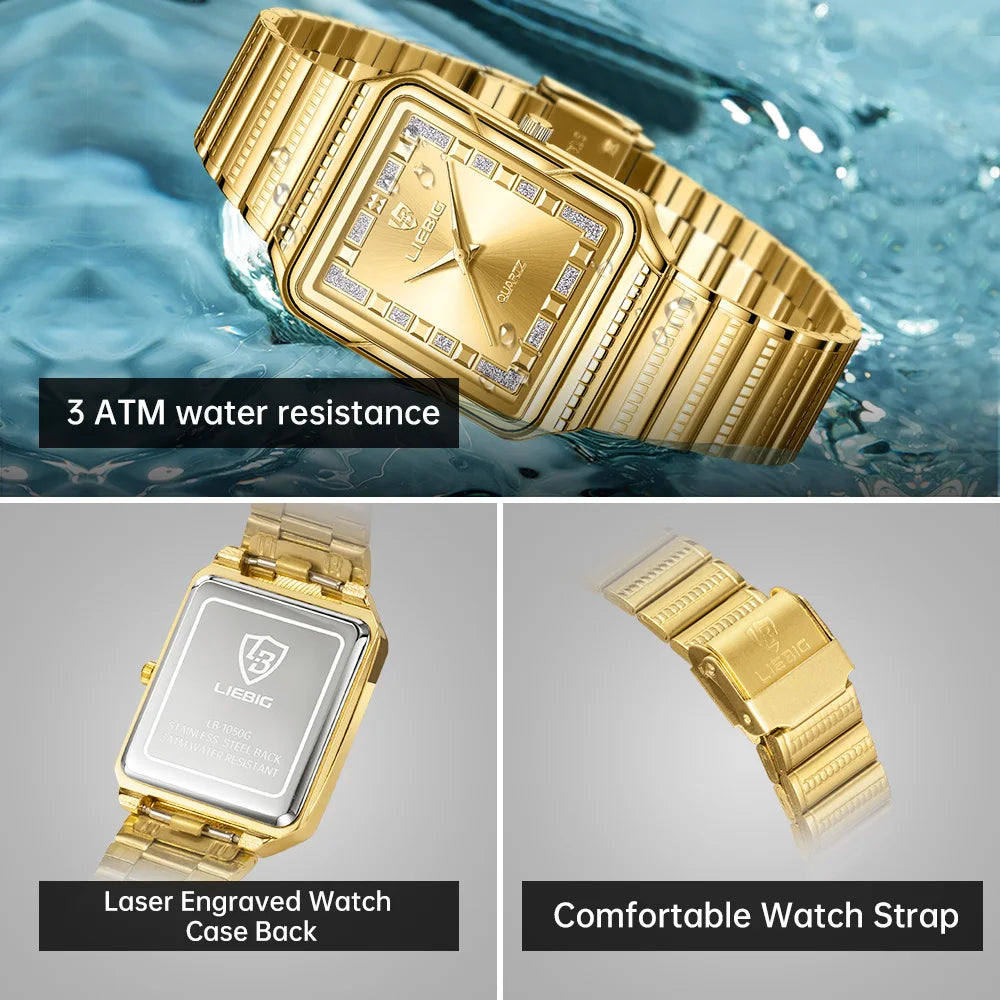 Top Brand Luxury Quartz Watch For Women Lady Stainless Steel Strip Watch Fashion Waterproof Wristwatch Relogio Feminino