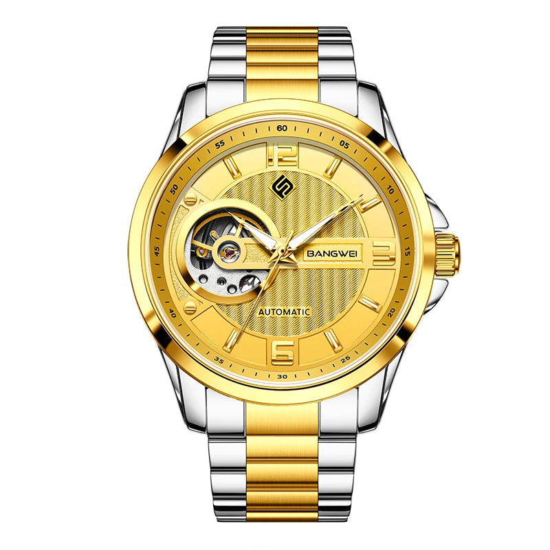 LIGE Tourbillon Watches For Men Fashion Business Watch Men Top Brand Luxury Waterproof Men's Mechanical Wristwatch Reloj Hombre