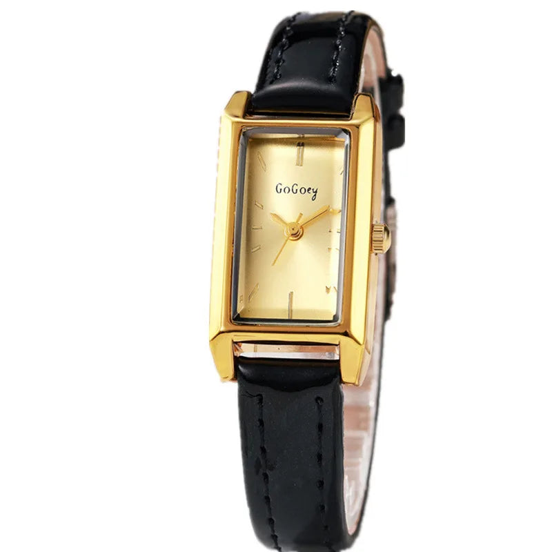 Luxury Watches for Women Retro Female Watch Ladies Belt Black Quartz Wristwatches Montre Femme Relogio Feminino Gifts