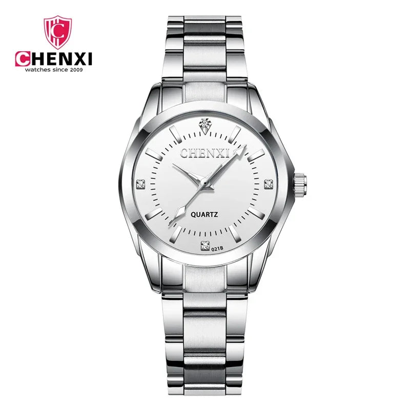 Luxury Diamond Alloy Watch - Fashion Steel Bracelet Waterproof Timepiece for Women