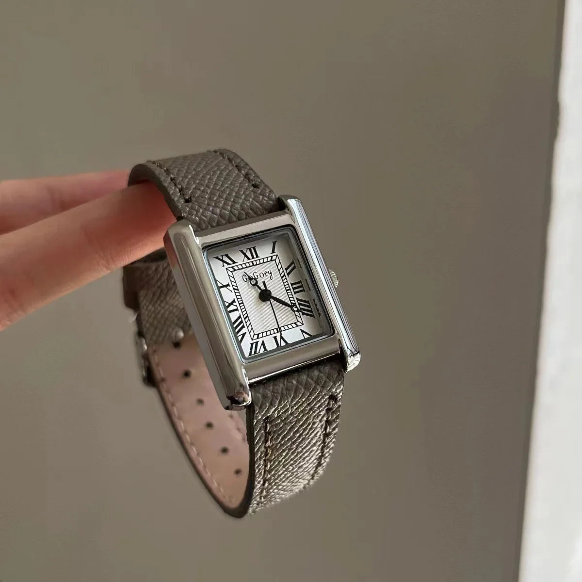 Fashion Watch for Women Red Leather Strap Ladies Dress Watch Square Dial Brand Quartz Wristwatches Dropshipping Luxury Clock