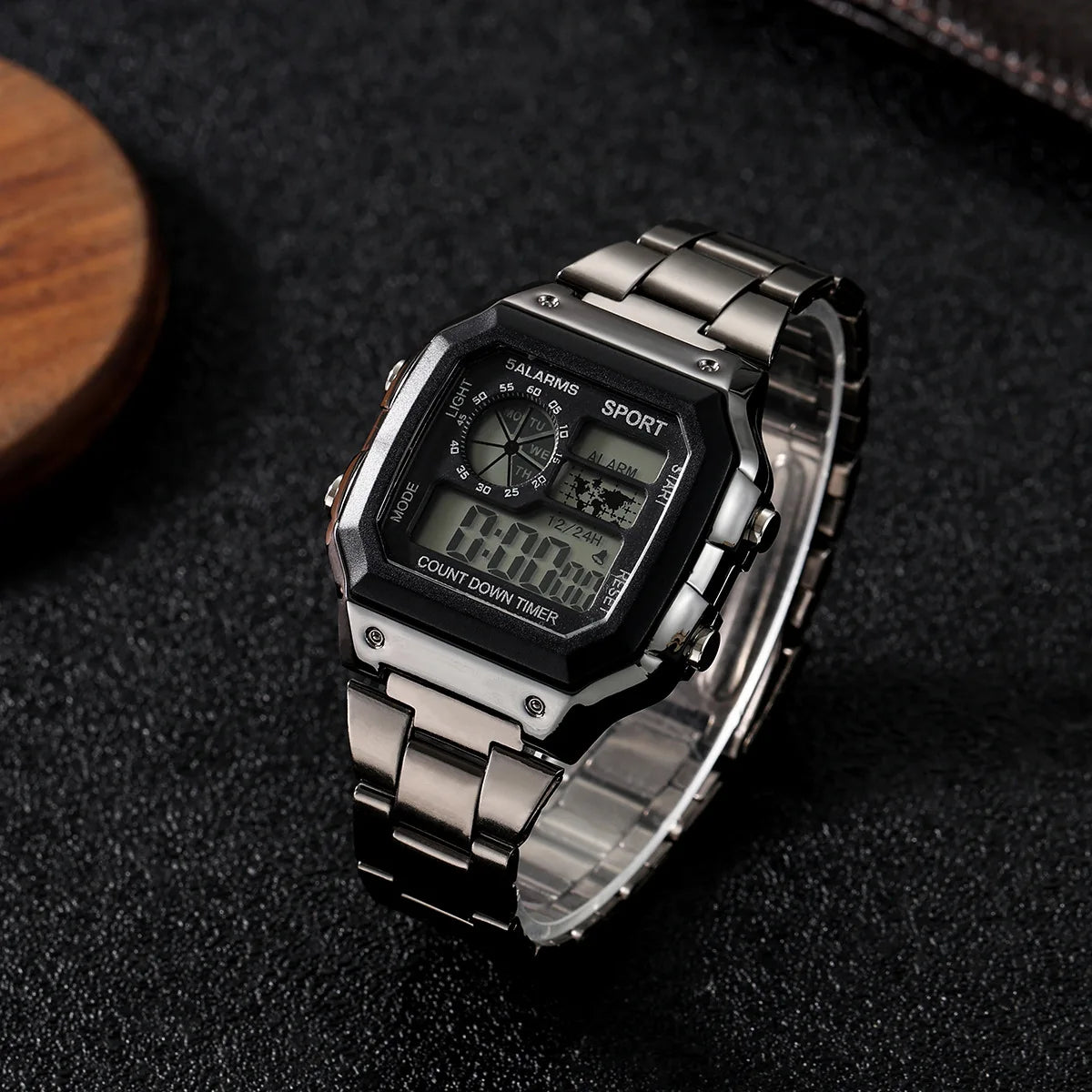 Fashion Sport Watch For Man Luxury Outdoor Stopwatch Led Light Digital Watches Electronic Movement Alarm Clock Men's Wristwatch