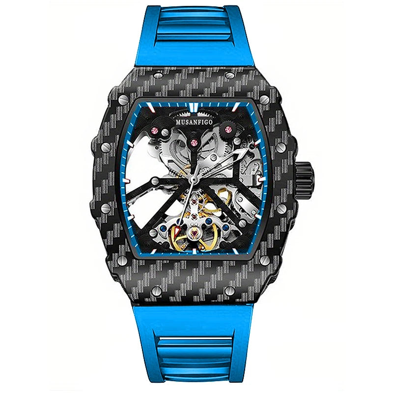 Fully automatic skeleton mechanical watch, fashionable personality, luxury hot men's watch, casual business watch
