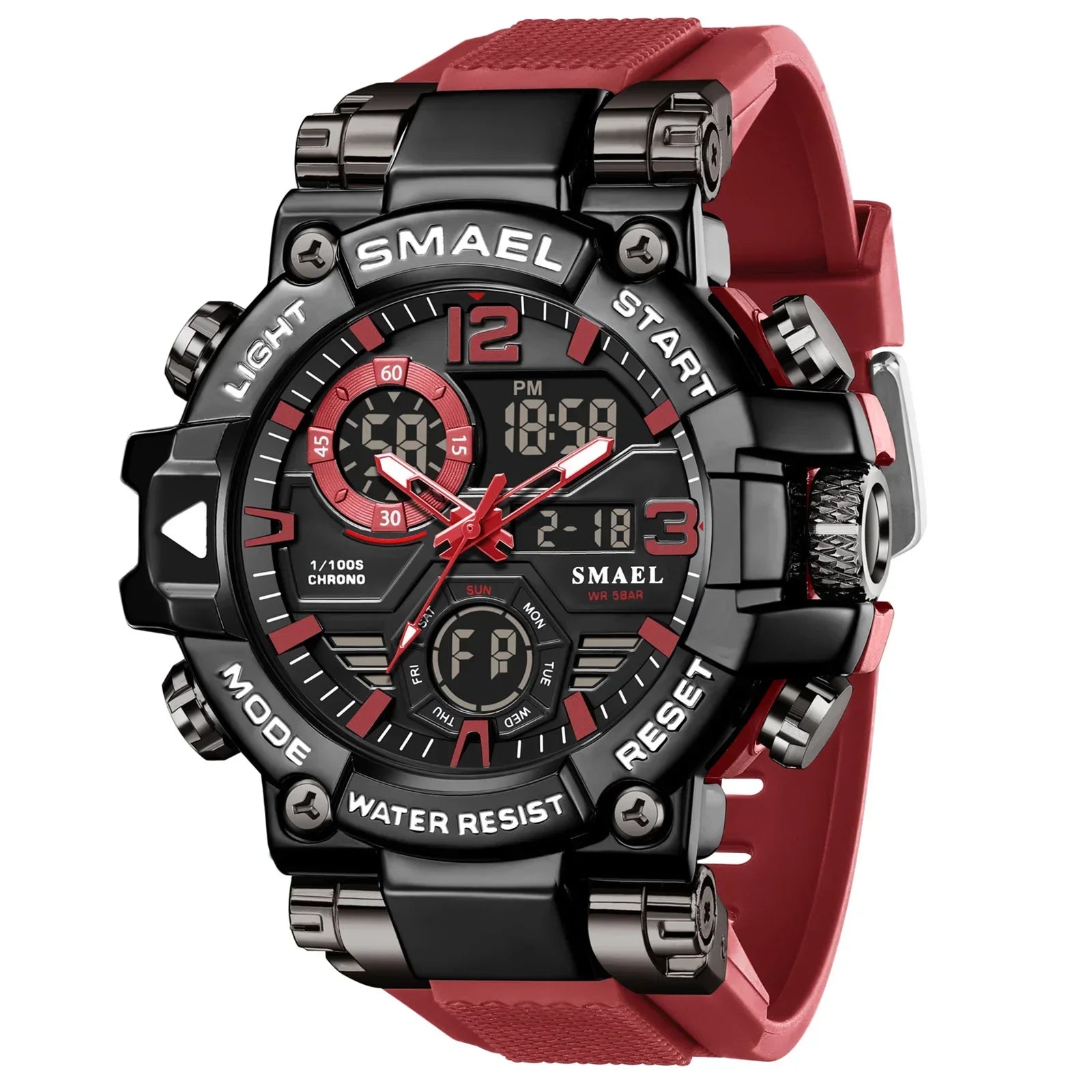 ShockGuard Elite 8110 - 50M Waterproof Shockproof Digital Sports Watch