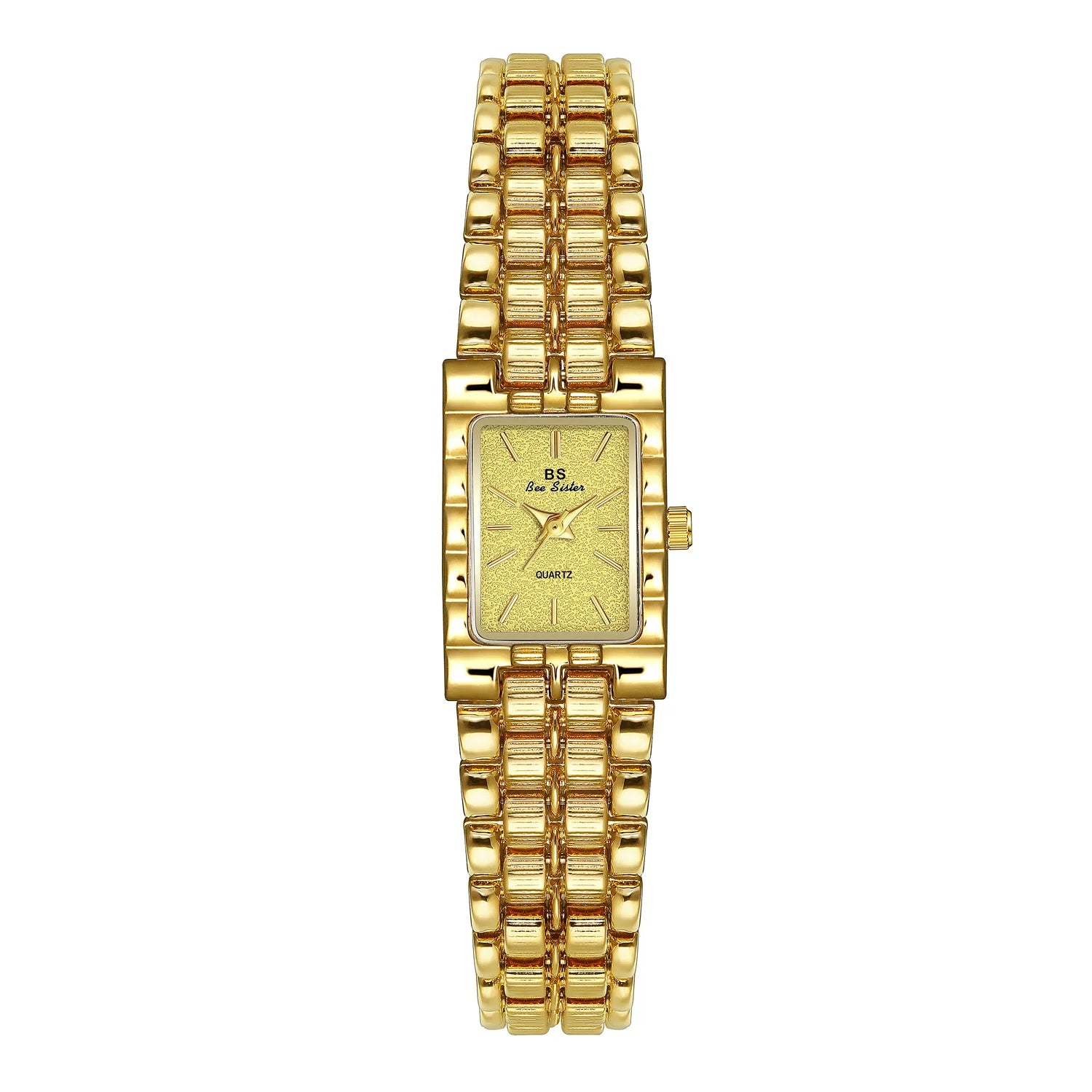 Luxury Ladies' Watch Retro Elegant Gold Silver Small Square Watch High Quality Watchchain Gift Watches For Women