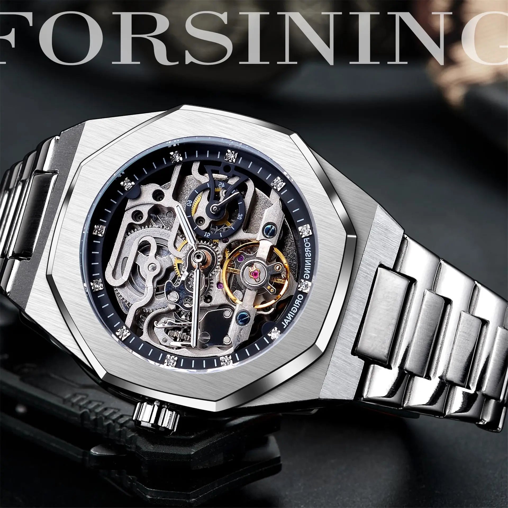 Fredlox Diamond Tourbillon - 3D Skeleton Automatic Watch