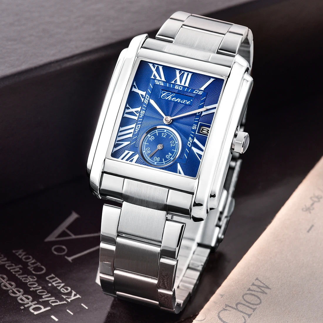 Classic Square Waterproof Watch - Premium Stainless Steel Fashion Quartz