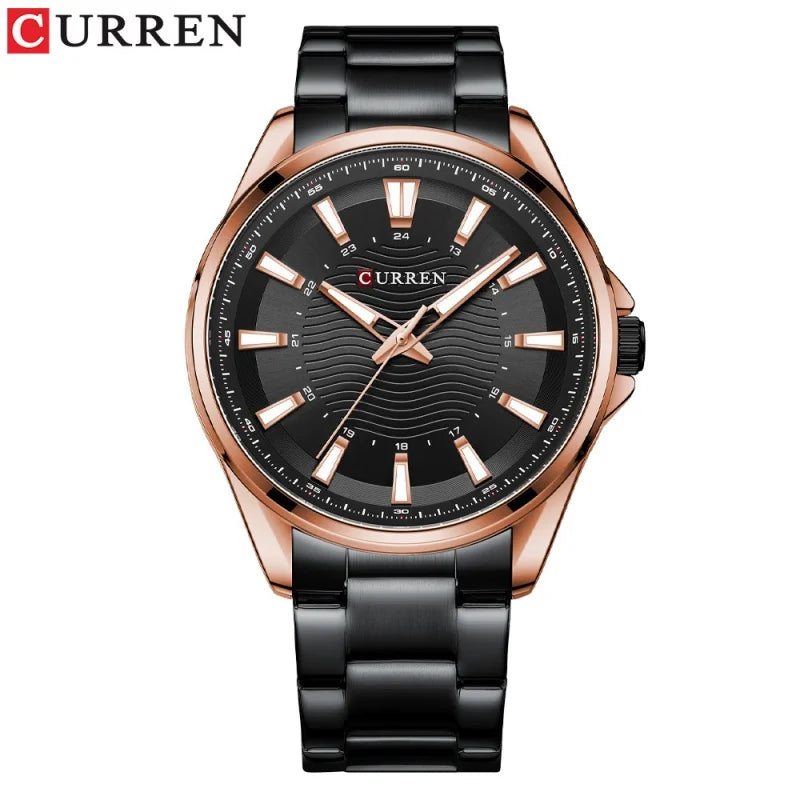 Curren 8424 Men's Luxury Watch - Elegant Waterproof Steel Strap Business Timepiece
