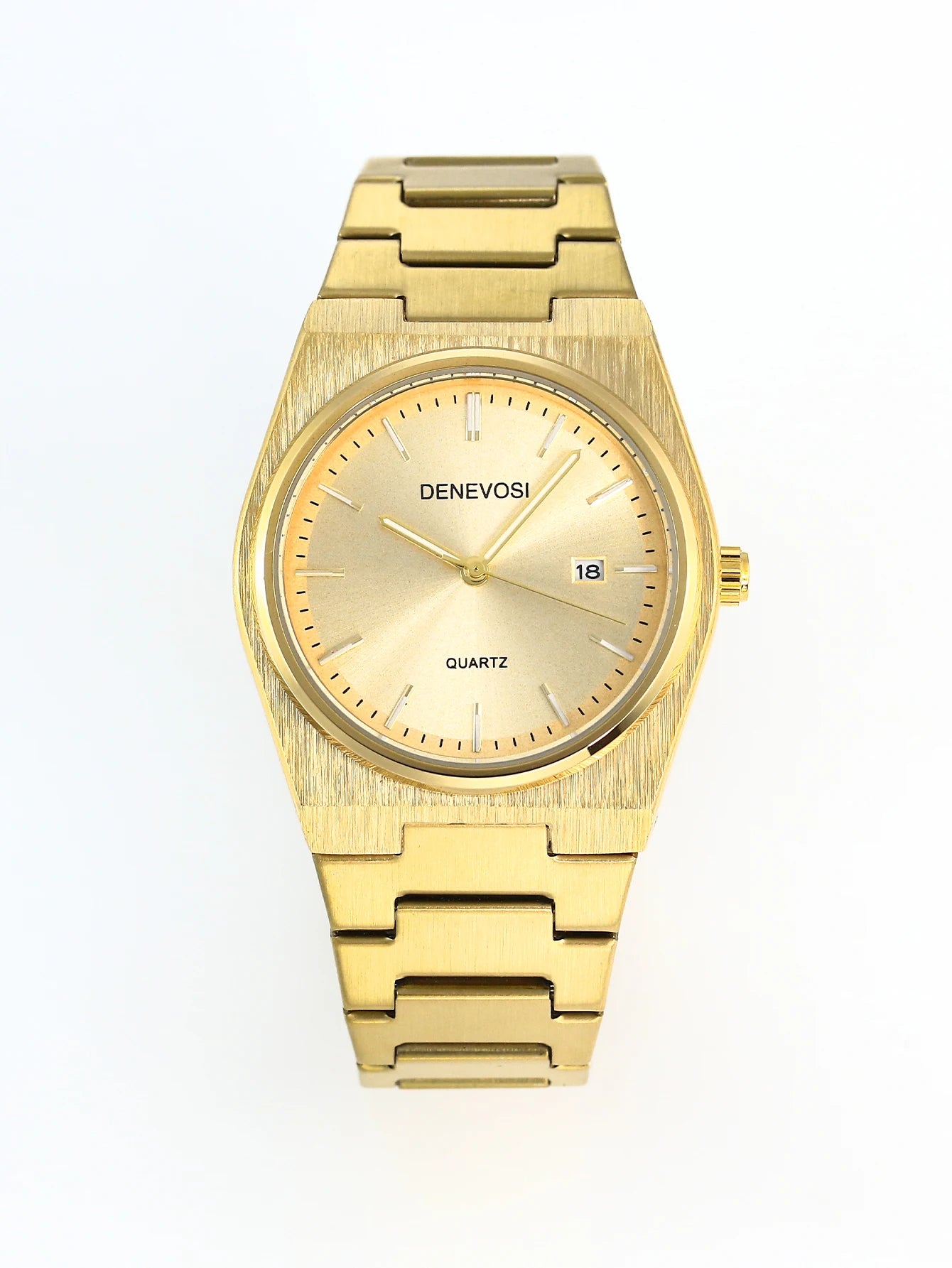 Men's 36mm Waterproof Quartz Business Watch - Gold & Silver