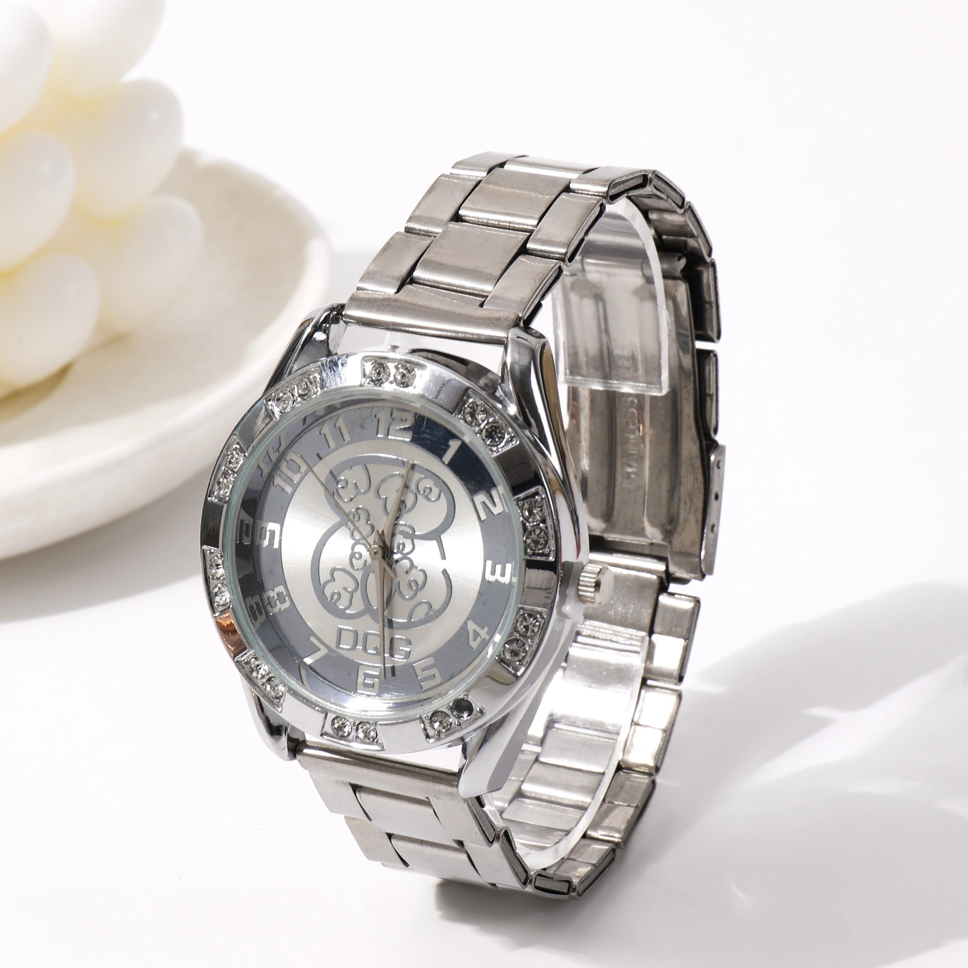 Luxury Ladies Watches High Quality Stainless Steel Women Quartz Watch For Women Reloj Mujer Dress WristWatch Bear Clock 2024
