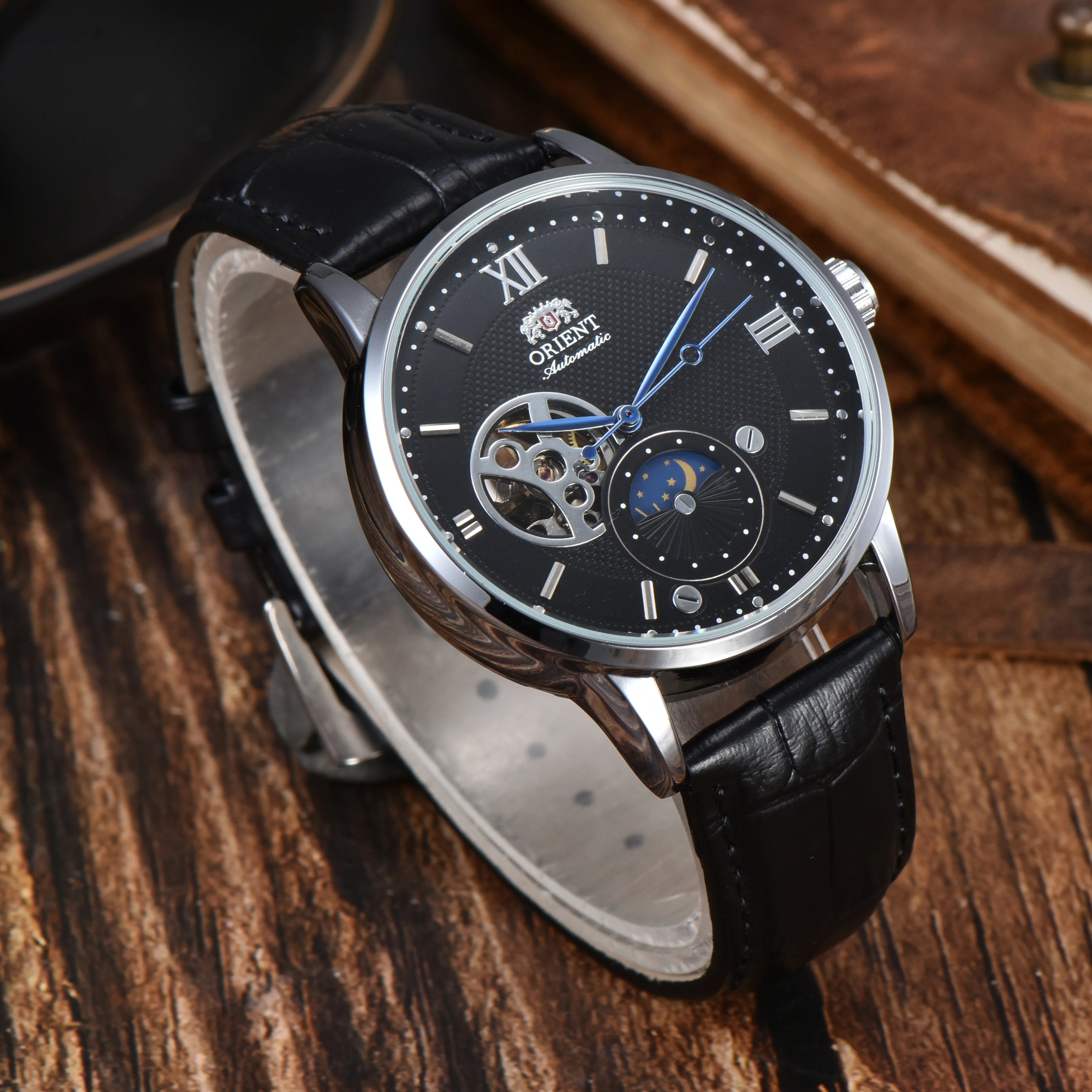 Sport Mechanical Automatic Unisex Watch Sun, Moon, Star, World Time Waterproof Shockproof Full Function Orient Series