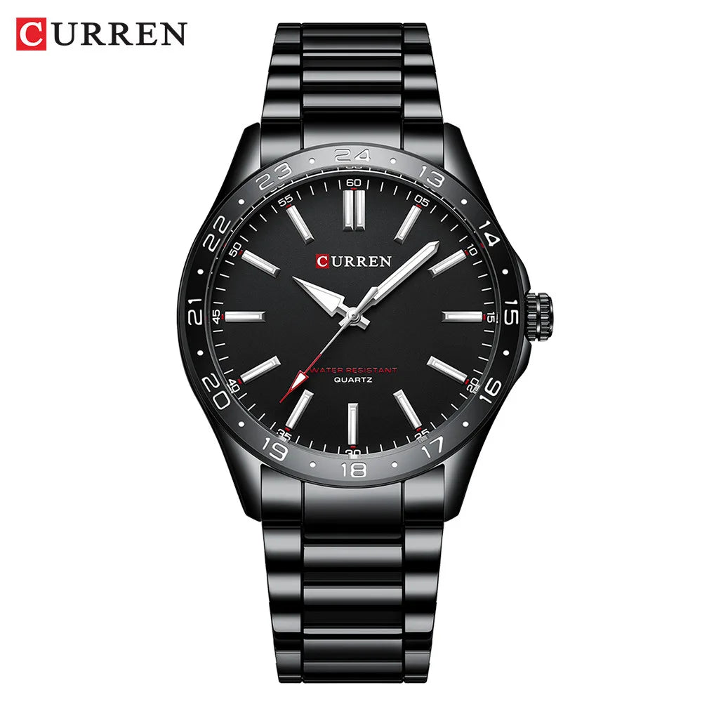 CURREN 8452 Men's Quartz Watch - Simple Fashion Business Stainless Steel
