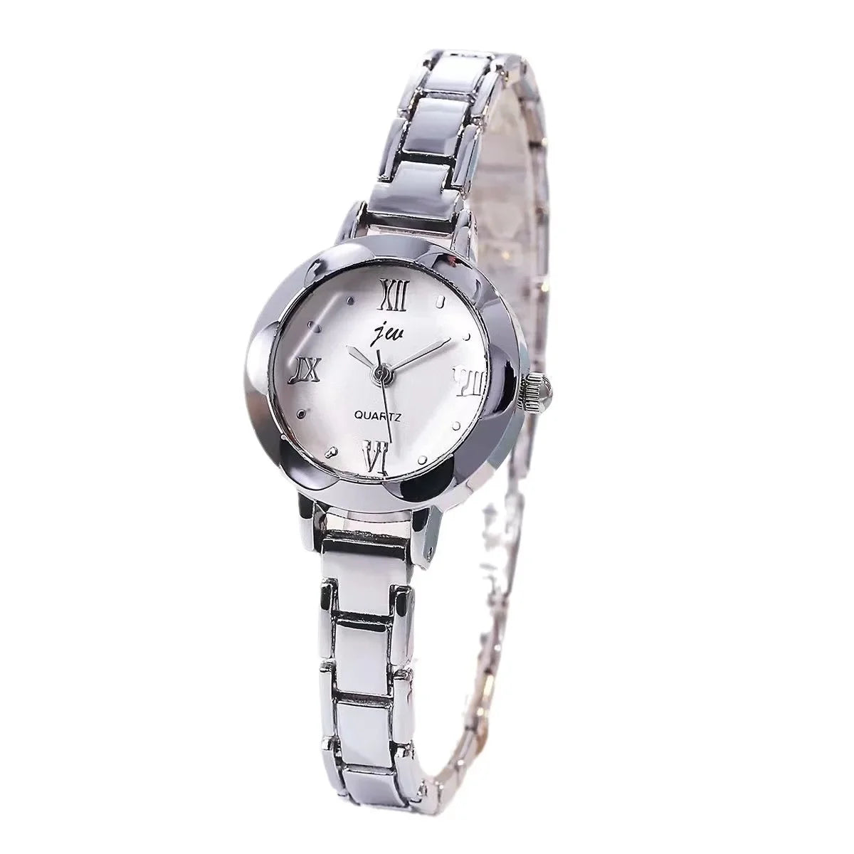 Luxury Ladies Wristwatch Small Dial Watch for Women Silver Stainless Steel Dress Women's Quartz Bracelet Clock Gift 2025 Relojes