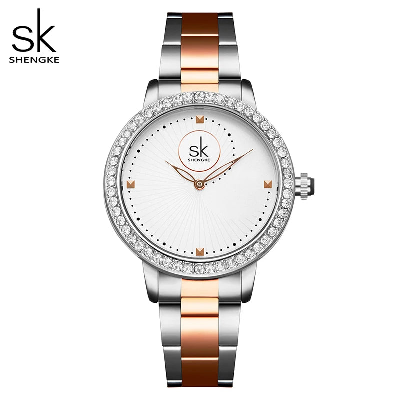 Luxury Women's Watch Women Geneva Designer Ladies Watch For Women Luxury Japanese Quartz RoseGold Wrist Watch Relogio Feminino