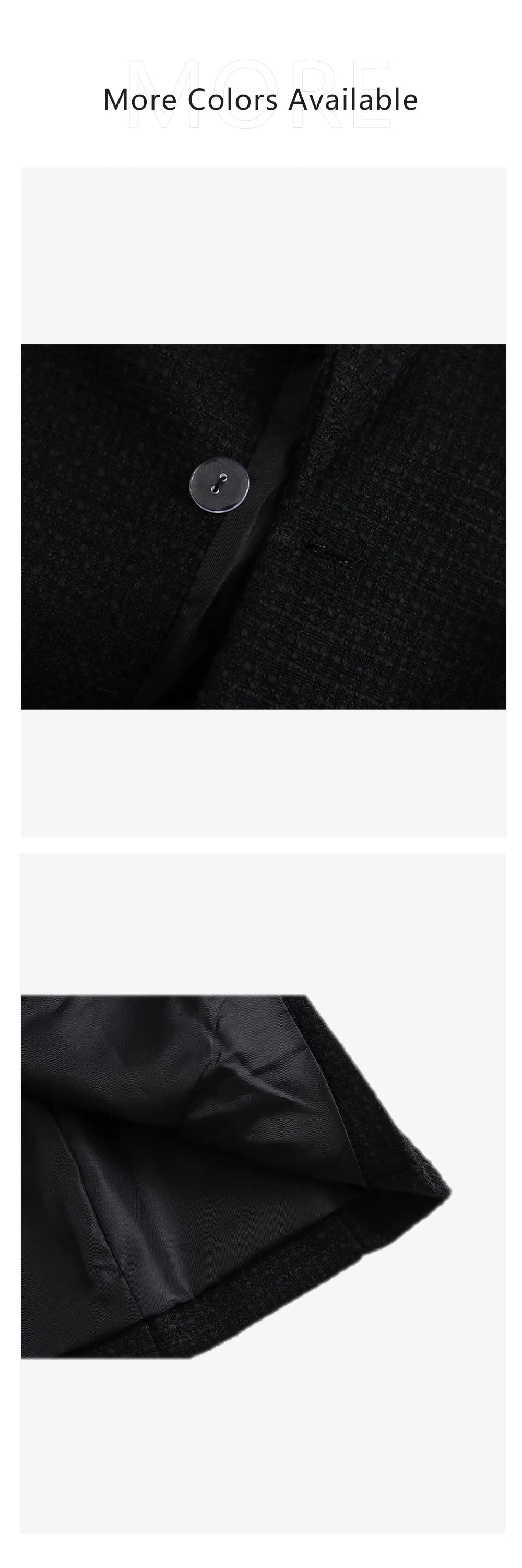 2024 Autumn New Women's Clothing Style Fashionable Versatile Texture Double breasted Mid length Suit Coat