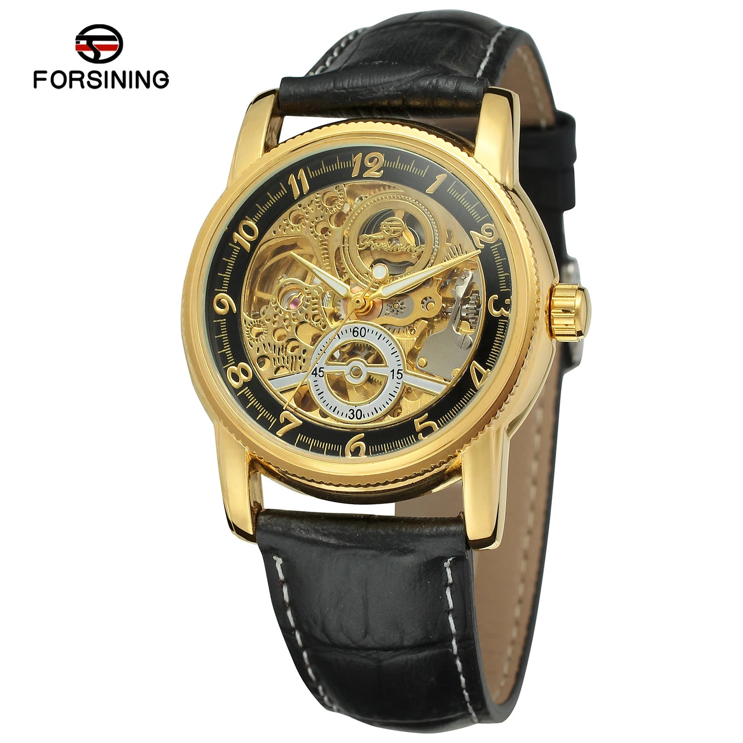 2025 Designer Luxury FORSINING Classic Mechanical Skeleton Man Watches Automatic Movement  Clock Waterproof Leather Wristwatch