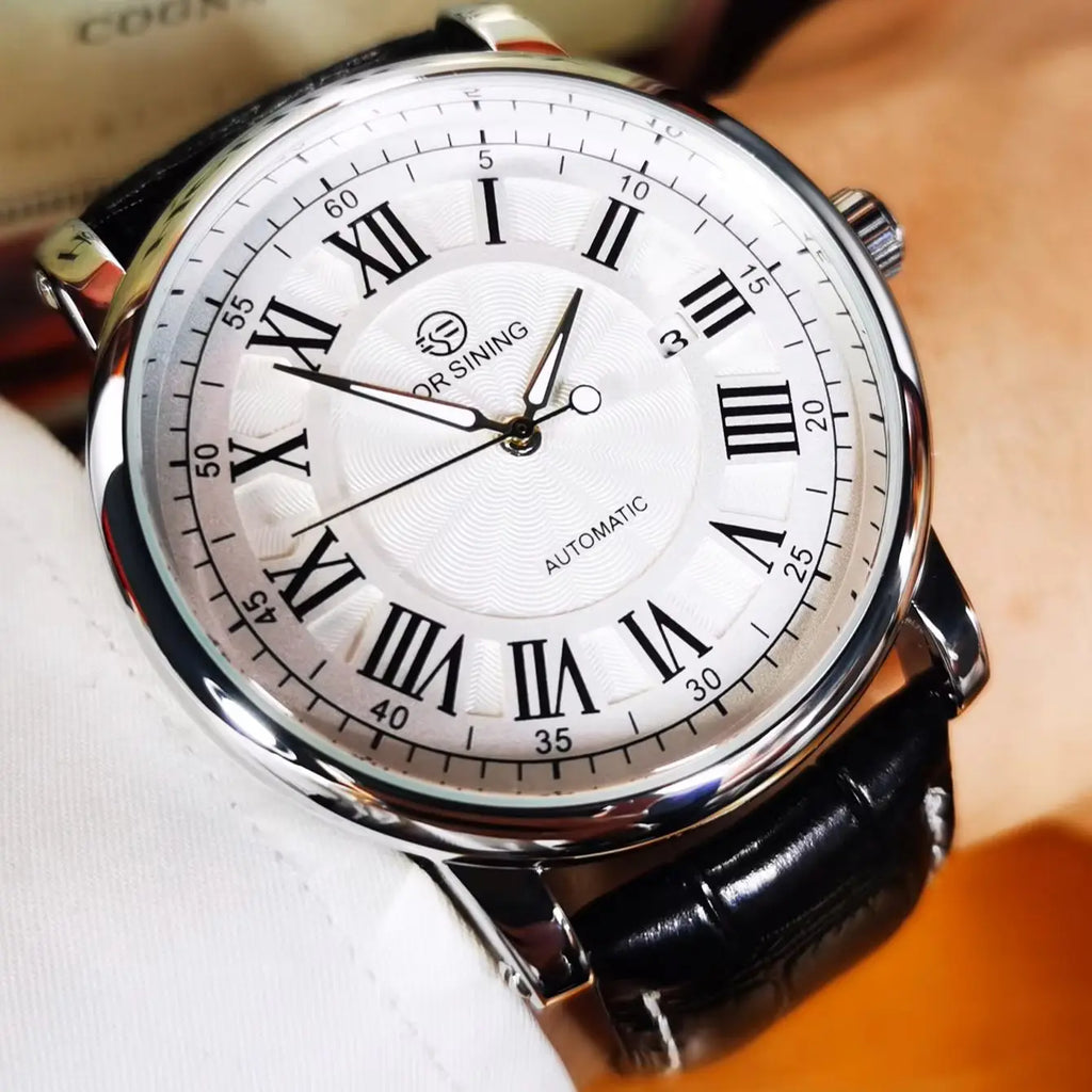Professional Automatic Calendar Watch - Business Leather Strap