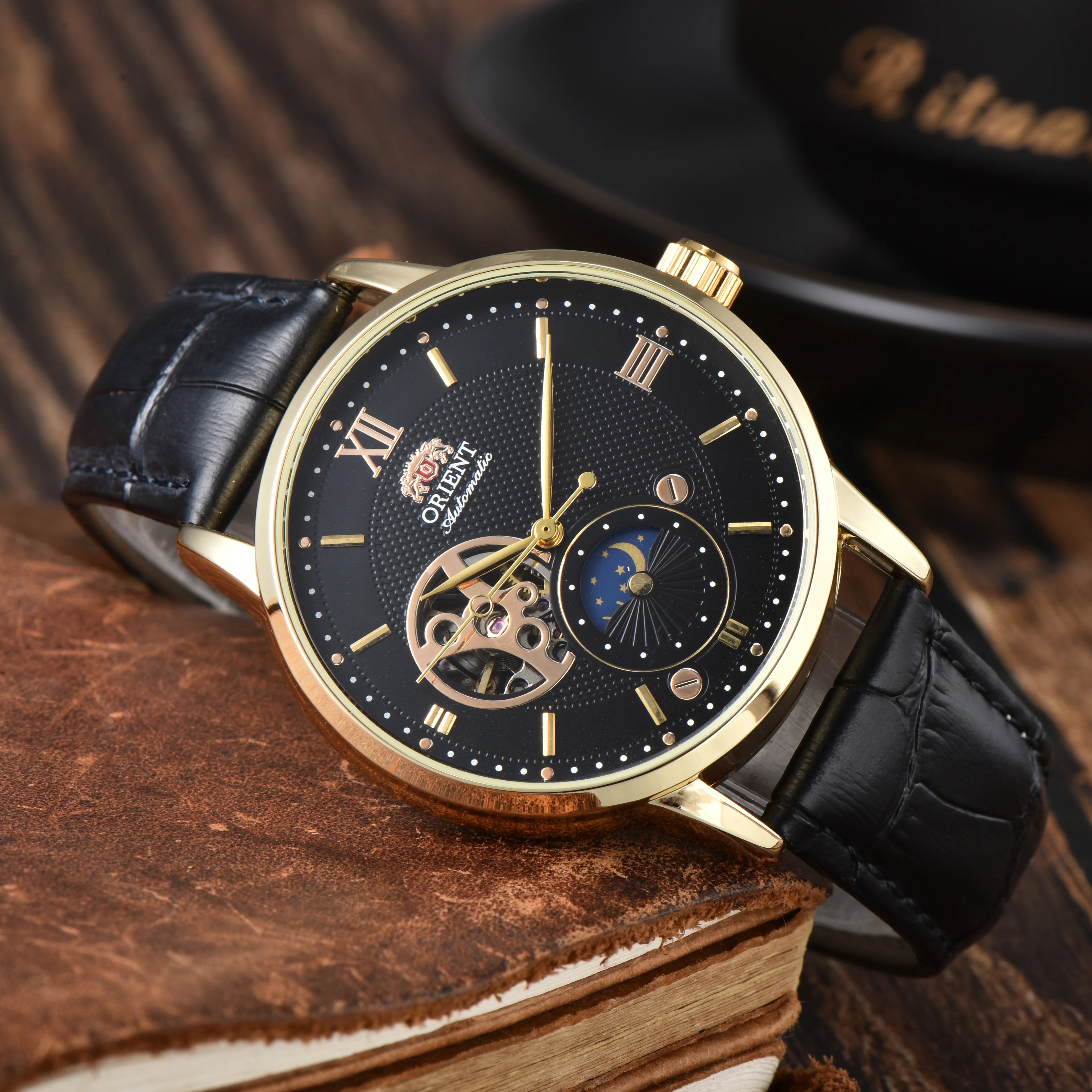 Sport Mechanical Automatic Unisex Watch Sun, Moon, Star, World Time Waterproof Shockproof Full Function Orient Series