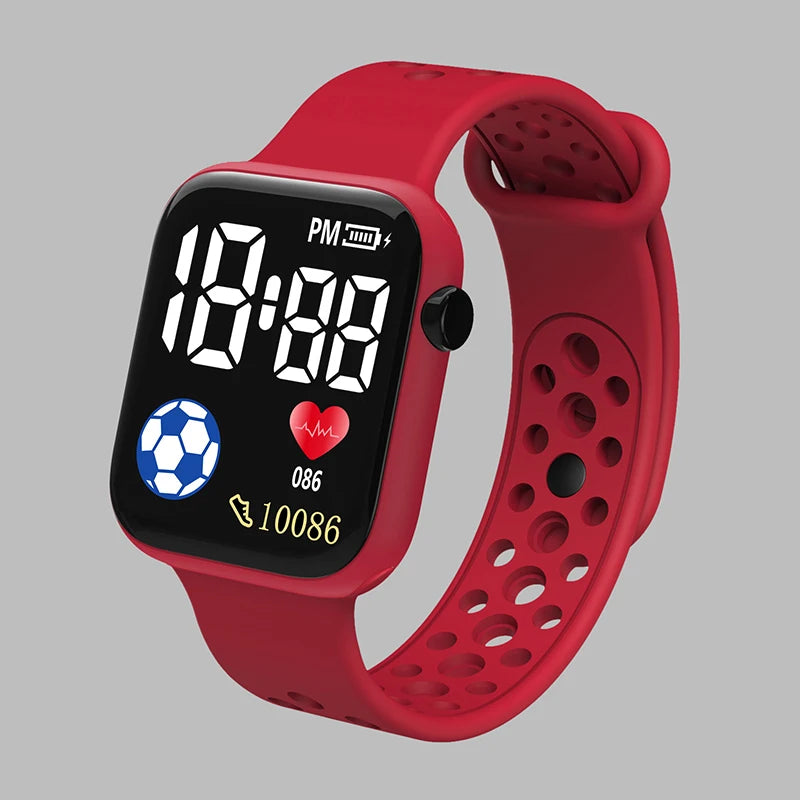 2025 LED Digital Watch For Kids Boys Sports Waterproof Watches Girls Silicone Digital Watch Casual Childrens Electronic Reloj