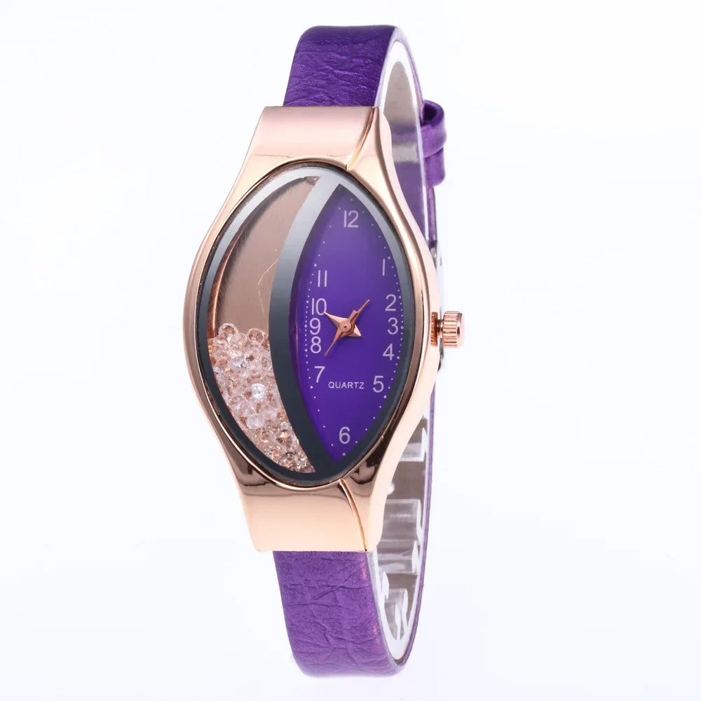 Fashion Women Watch Luxury Brand Ladies Clock Watches Pu Leather Wristwatch Women Watch Gift Montre Femme Relogios Feminino