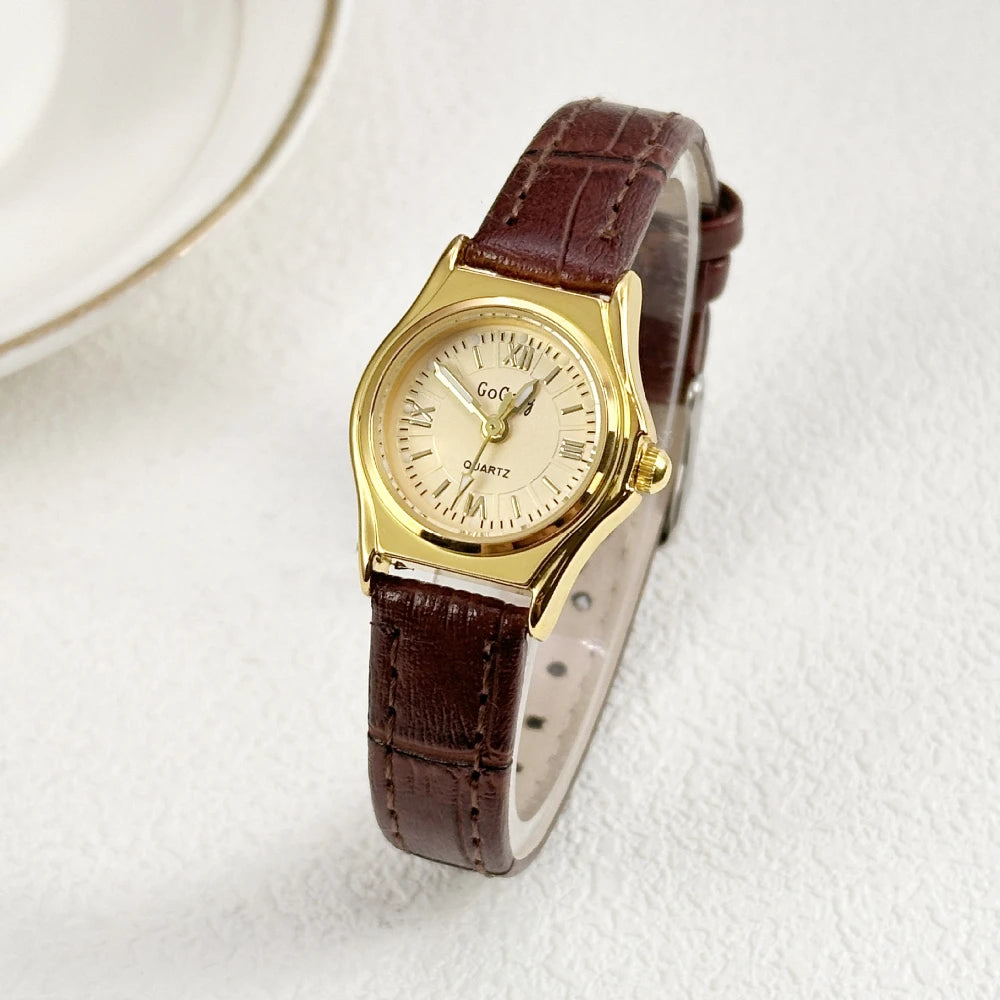 Luxury Leather Watch for Woman Stainless Steel Ladies Quartz Watch Dress Elegant Women Watches Fashion Reloj