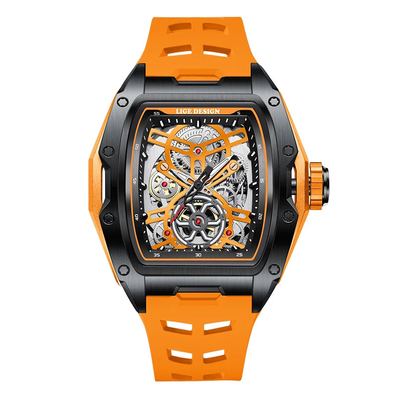 LIGE Men's Automatic Mechanical Watch - Luxury Waterproof Luminous Business Watch