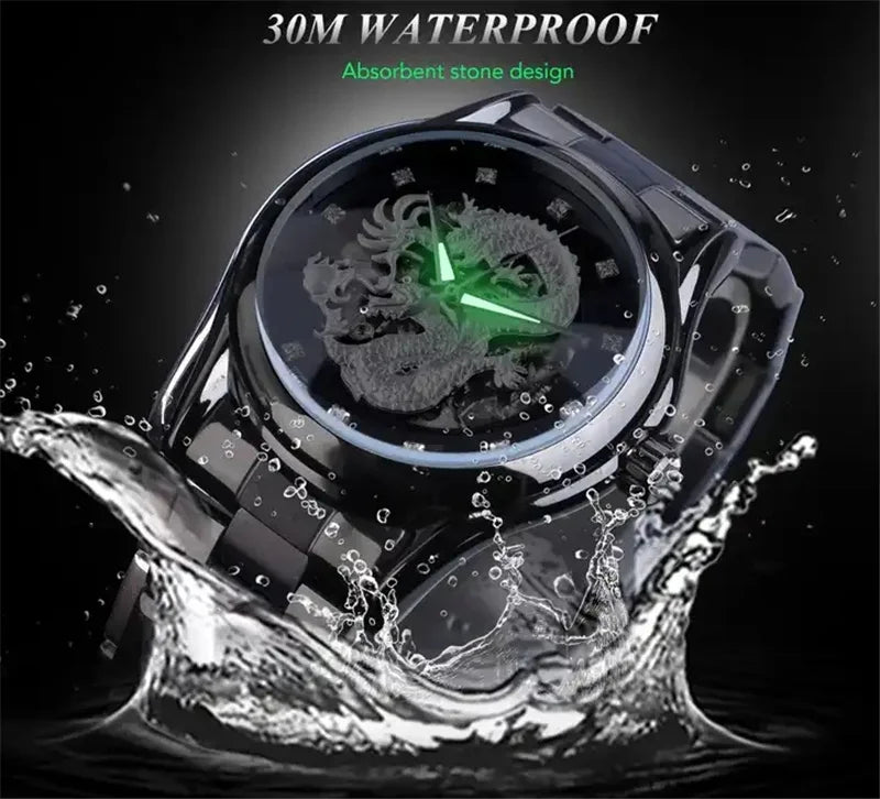 The Golden Dragon - Automatic Skeleton Watch