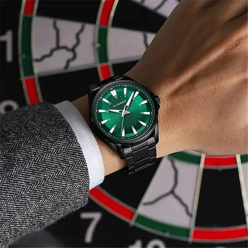 Curren 8424 Men's Luxury Watch - Elegant Waterproof Steel Strap Business Timepiece